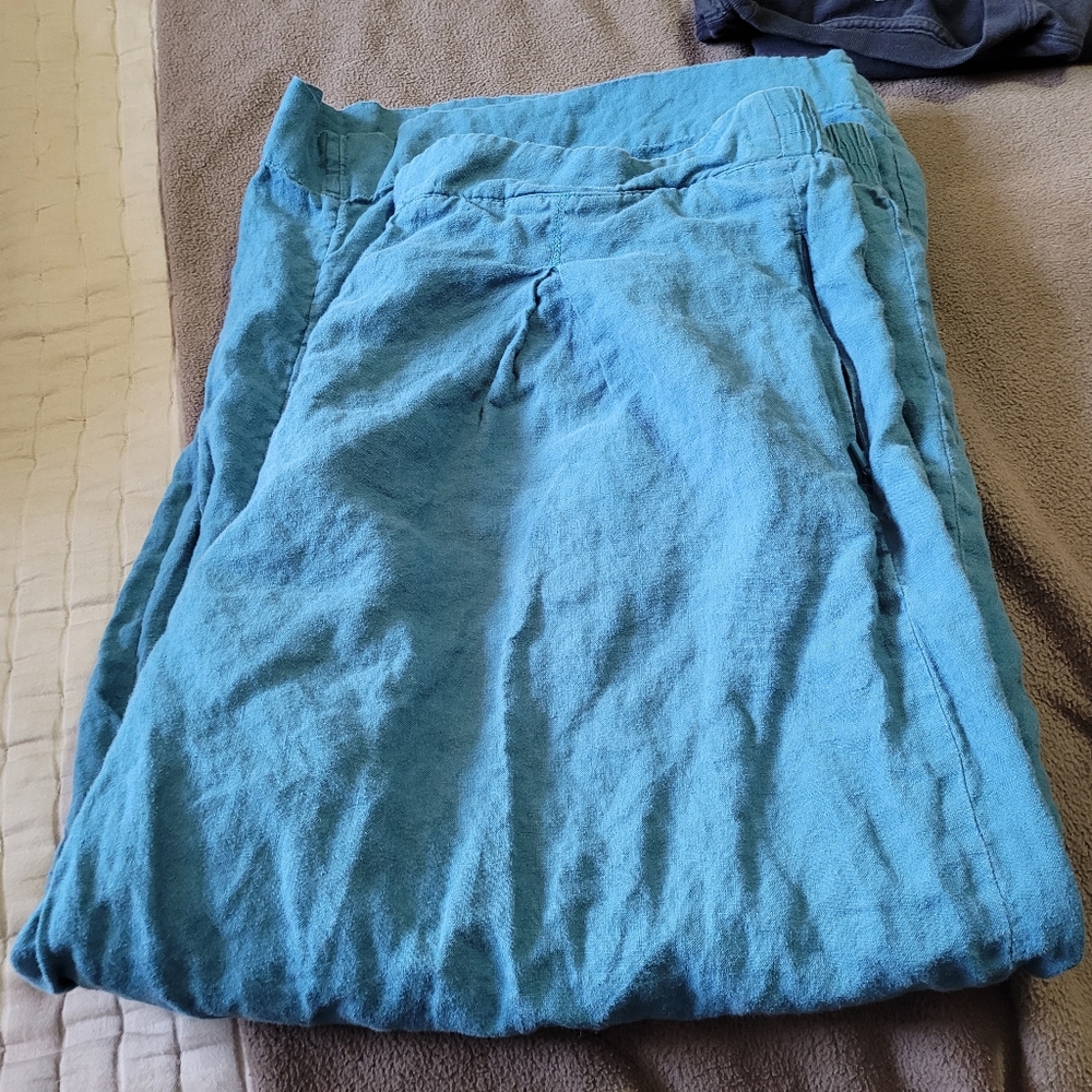 Athleta Playa wide leg linen pants